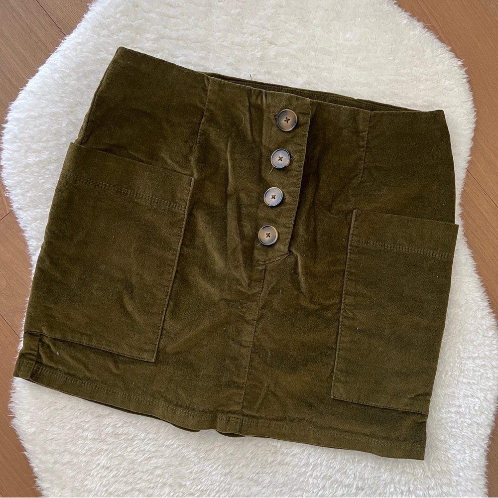 Army Green BDG Mini Skirt